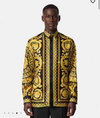 BRAND NEW - Versace Barraco Silk Shirt - Size 46