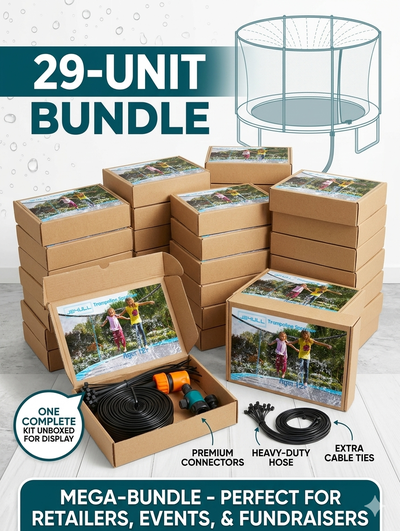 Turn any backyard trampoline into a water park with this massive 29-unit bundle of Trampoline Water...