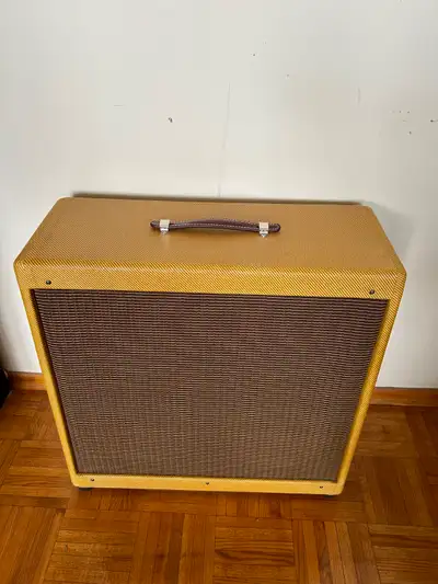 Tweed 4x10 Guitar Cabinet Jensen P10R Bell Cover Clydesdale Case, View more
