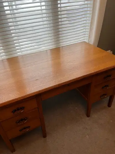 solid wood antique desk, View more