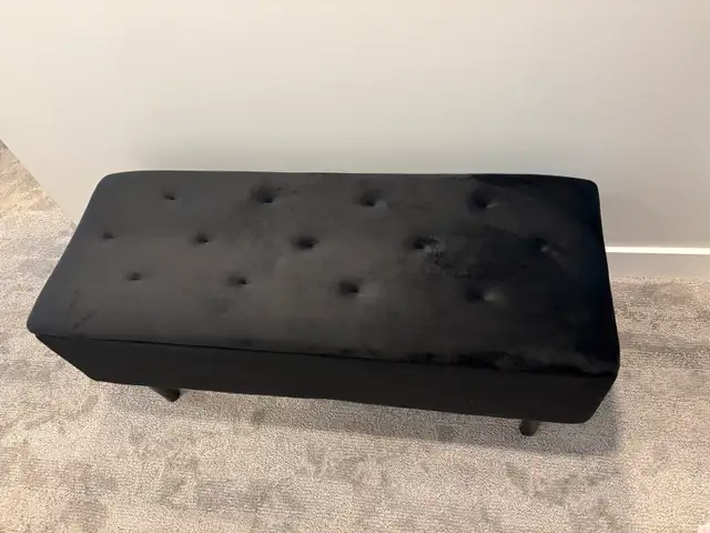 Black Velvet Storage Bench 62863269128194123