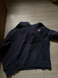 champion blue hoodie 