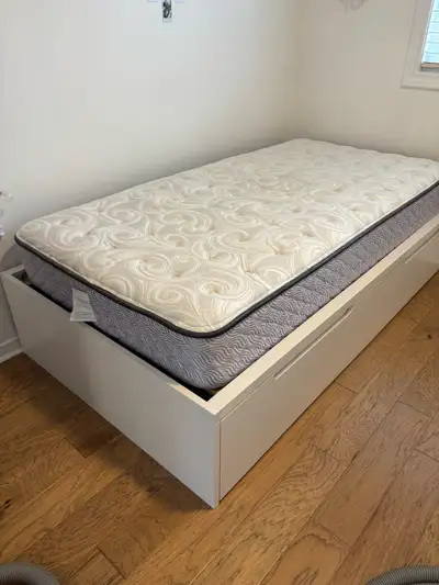 WEST ELM Twin Storage Bed  (Includes Mattress), View more