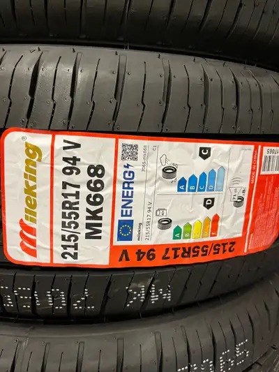 Smooth ride. Sharp grip. All-season confidence. Brand new 215/55R17 MK668 tires in stock – perfect f...
