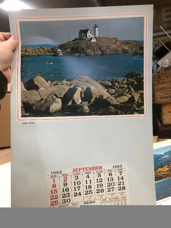 7 X 1963 Salesman Sample Calendars64307895091073127
