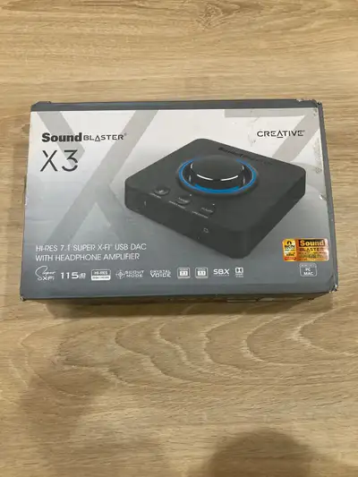 creative labs soundblaster x3 usb dac headphone amp, View more