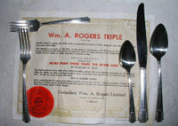 Wm. A Rogers triple silverware