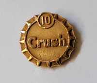 Vintage Birks 10k Yellow Gold - Crush Soda 10 Years Service Pin 