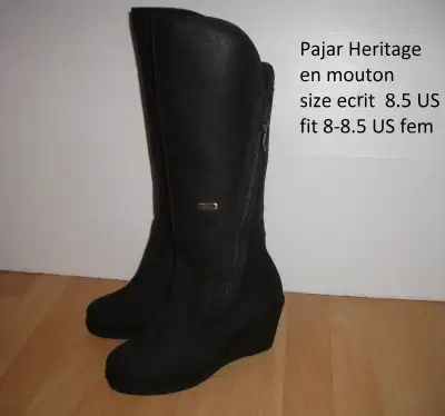 mouton PAJAR bottes 8-8.5 US shearling boots, View more