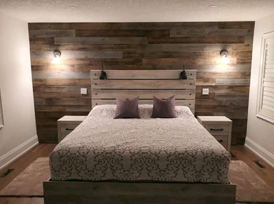 Barn wood with installation, View more