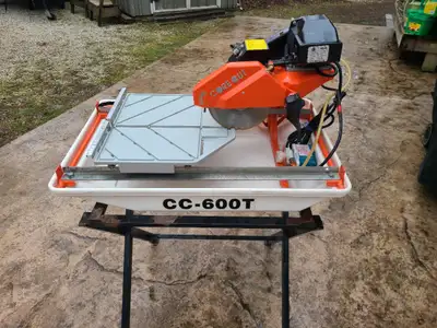 7" diamond tile wet saw with folding stand, View more