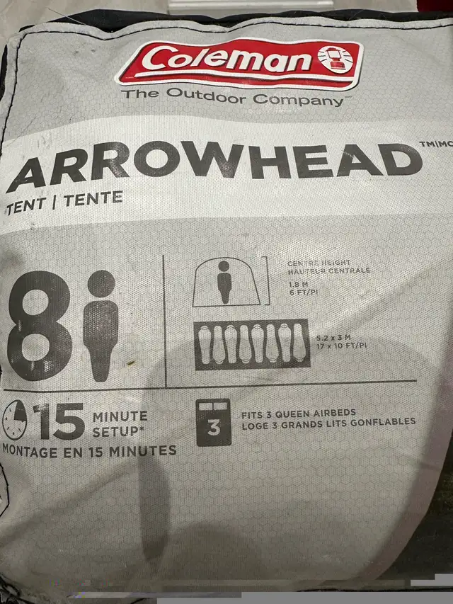 Coleman 8 person Camping Tent in Fishing, Camping & Outdoors in Markham / York Region - Image 4