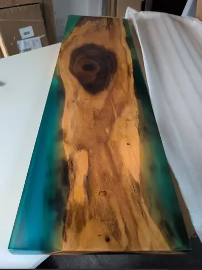 (OPEN-BOX) 48" x 12" River Epoxy Table / Tabletop #8, View more