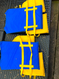 TWO ADULT LIFE JACKETS