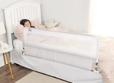 Regalo Baby 2220 Swing Down Extra Long Bedrail (White), View more