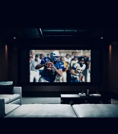 Stewart Firehawk Film Screen with Bonus Projector, View more