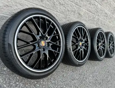 Pirelli Cinturato P7 *N0 Rated* All Season Tires and original 21 inch Porsche Panamera Staggered "Sp...