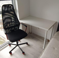 Ikea Adil office table + office chair
