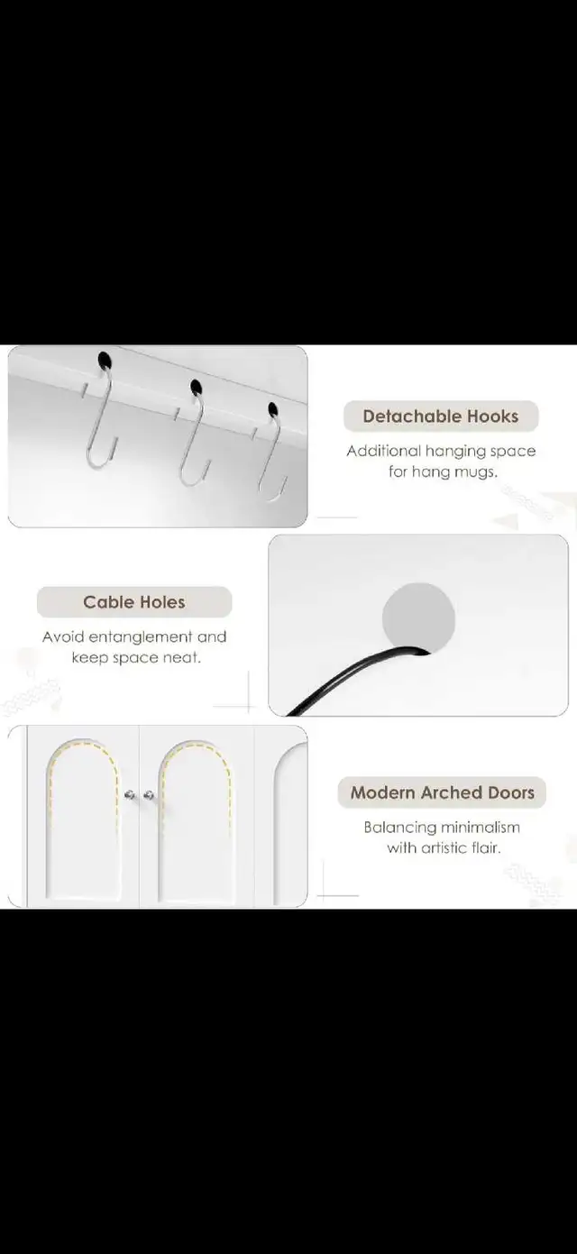 73" Tall Pantry Cabinet , Kitchen Hutch Storage Cabinet in Hutches & Display Cabinets in Markham / York Region - Image 8