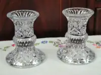 Vintage Crystal candle holders