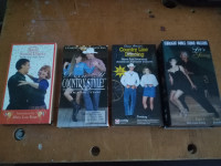Lot of 4 VHS Video Cassette Social Dance, Line Dancing and Other