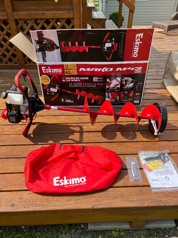 Eskimo mako 43cc 10 inch ice auger Fishing, Camping & Outdoors