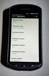 Kyocera Duraforce Industrial C1D2 Android - Bell / Virgin