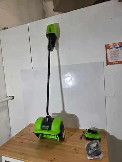 Greenworks 60V 12" Brushless Cordless Snow Shovel, 20ft Throwing, View more