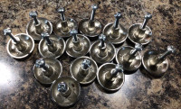 Lot of 15 pcs brushed nickel kitchen cabinet pull knobs