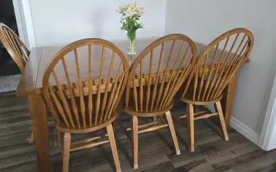 Solid Oak Family Dining Set with buffet, View more