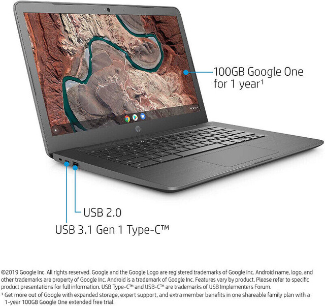 Just in time for school! BNIB HP 14" Chromebook - 14-db0020nr in Laptops in City of Toronto - Image 2