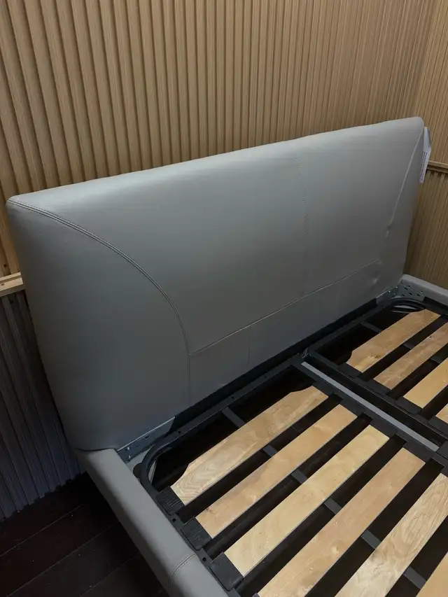 Queen Leather Bed Frame - Brand New63005666449409123