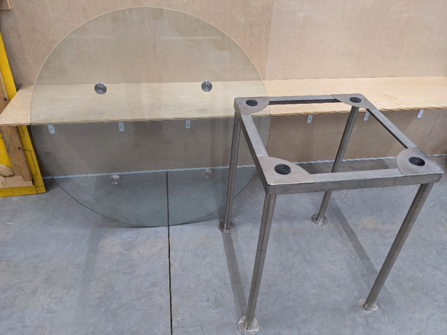 Custom Round Table All Stainless Steel & Glass High Quality in Other Tables in Hamilton - Image 4