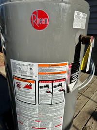 Rheem 40 gallon 38k BTU water heater
