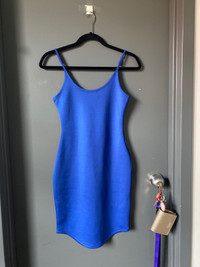 Bodycon Royal Blue Mini Dress Size S