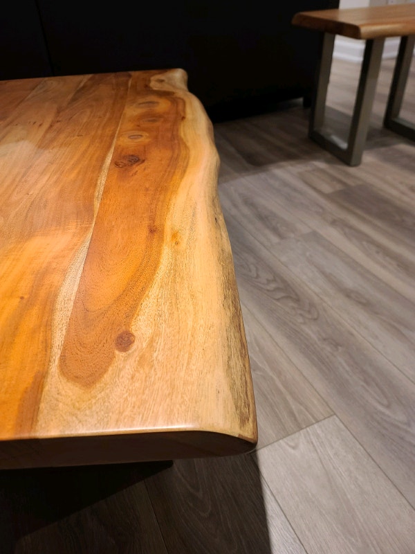 Acacia Wood Coffee Table & Side Table Coffee Tables Ottawa Kijiji