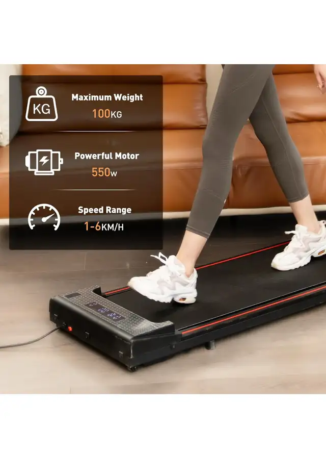Portable Treadmill, Under Desk Treadmill Quiet, 2 in 1 Walking  in Exercise Equipment in Hamilton - Image 5