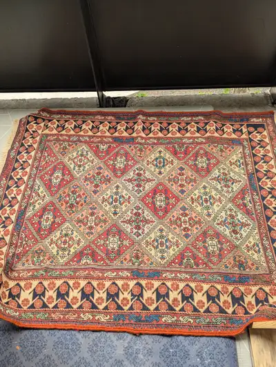 Old Rug size 56in by 43in, View more