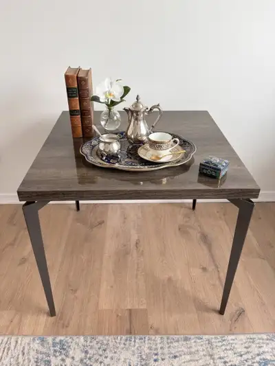 Modern Wooden Side / Coffee Table with Metal Legs, View more