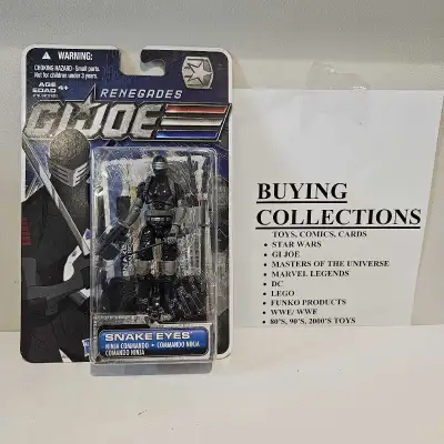 Gi Joe 3.75 Renegades Snake Eyes figure, View more