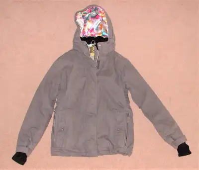 1 - Grey Powder Room X5 ski/snowboarding jacket - ladies size S - $40 - 10,000 mm waterproofing and...