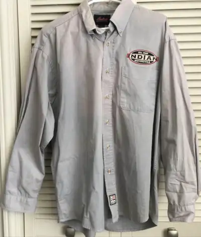 Men’s Vintage Indian Motorcycle Long Sleeve Shirt - size Large , View more