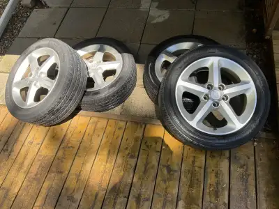 ***À VENIR CHERCHER À PINCOURT*** Lot de 4 MAGS HYUNDAI SONATA originaux 17po en excellent état. (pn...