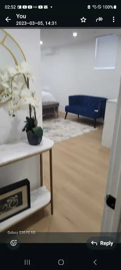 2 separate bedrooms available for rent One in the basement and one upstairs with a shared bathroom....