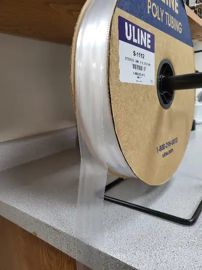 3000' of 2" and 2.5" Clip Cord Sleeves. Cut to your own length. $55 per roll