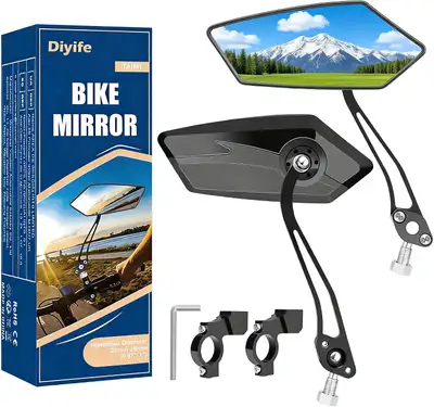 $15 Pair of adjustable bicycle rear view mirrors in excellent condition. -Easy to install -Adjustabl...