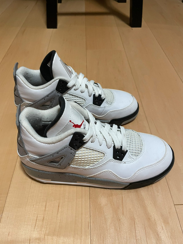 Authentic Jordan 4 IV Cement size 4.5Y good condition in Kids & Youth in City of Toronto