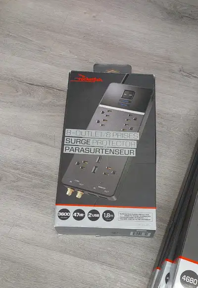  8-Outlet Surge Protector for Sale – Power Up Safely! ⚡, View more