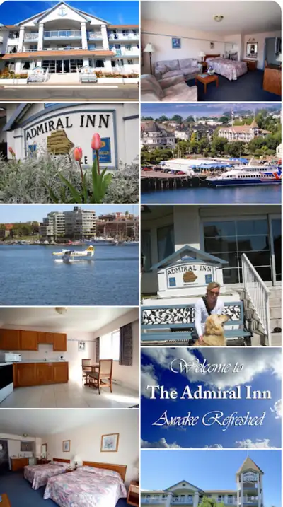 One-bedroom apartment available at the Admiral Inn with beautiful balcony view of the Inner Harbour...