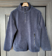 Next   London Chunky Fleece Sweatshirt - Navy  Blue Medium